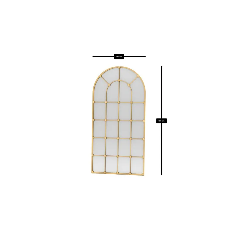 Omari Golvspegel 90x180 cm - Guld - Inredning & dekor - Speglar - Helkroppsspegel