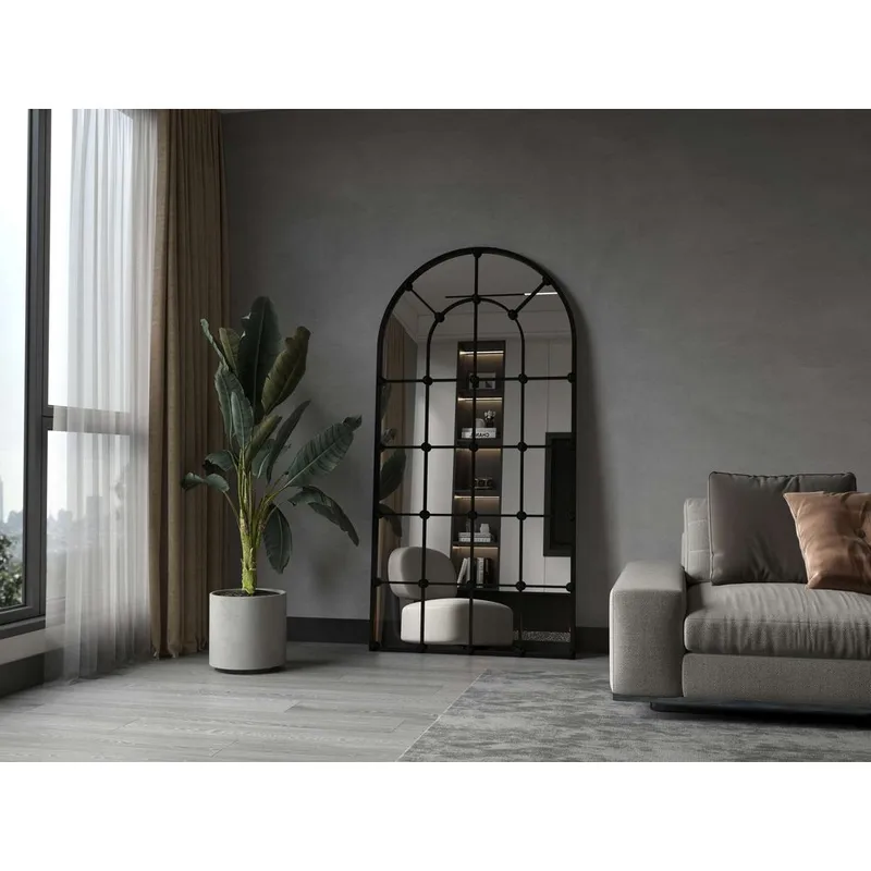 Omari Golvspegel 90x180 cm - Svart - Inredning & dekor - Speglar - Helkroppsspegel