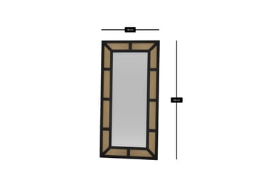 Omber Golvspegel 90x180 cm - Svart - Inredning & dekor - Speglar - Helkroppsspegel