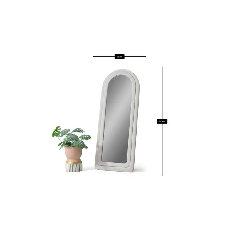 Ottawa Golvspegel 65x170 cm - Krämvit - Inredning & dekor - Speglar - Helkroppsspegel