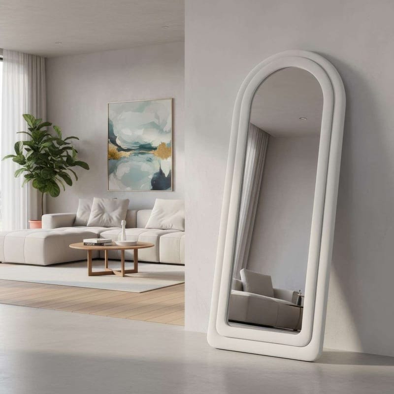 Ottawa Golvspegel 65x170 cm - Krämvit - Inredning & dekor - Speglar - Helkroppsspegel