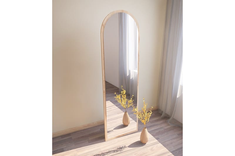 Rusele Spegel 50 cm Rektangulär Trä/Natur - Väggspegel - Helkroppsspegel