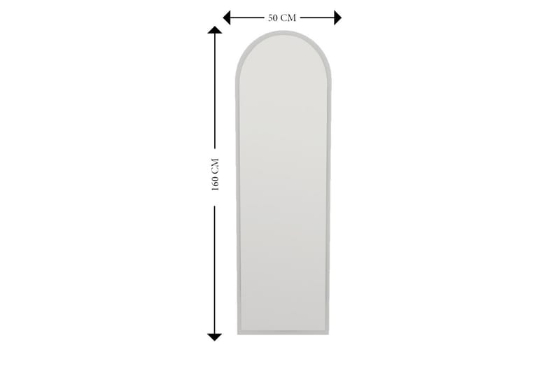 Rusele Spegel 50 cm Rektangulär Vit - Väggspegel - Helkroppsspegel