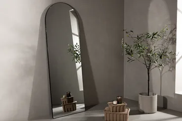Sarasota Vägghängd Spegel Rektangulär 66x193 cm - Svart - Inredning & dekor - Speglar - Väggspegel