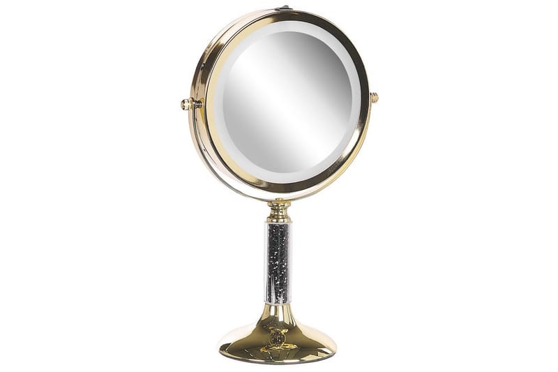 Sminkspegel Baixas Guld/svart - Guld/svart - Inredning & dekor - Speglar - Sminkspegel