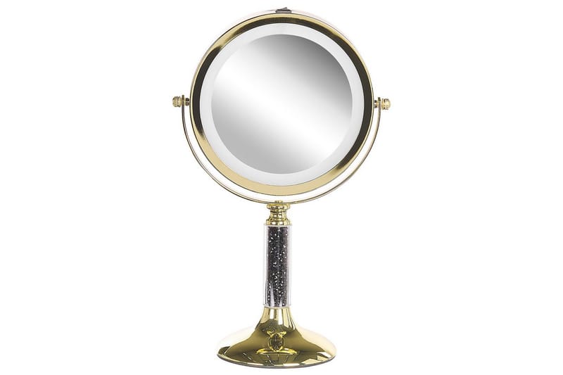 Sminkspegel Baixas Guld/svart - Guld/svart - Inredning & dekor - Speglar - Sminkspegel