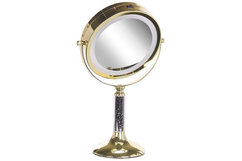 Sminkspegel Baixas Guld/svart - Guld/svart - Inredning & dekor - Speglar - Sminkspegel