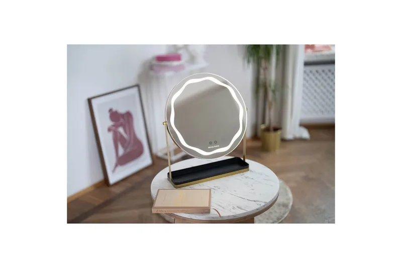 Sminkspegel Beautifly Rund med LED-belysning - Inredning & dekor - Speglar - Sminkspegel