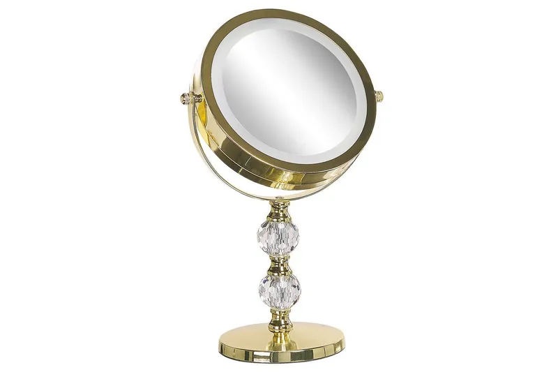 Sminkspegel Claira Guld - Guld - Inredning & dekor - Speglar - Sminkspegel