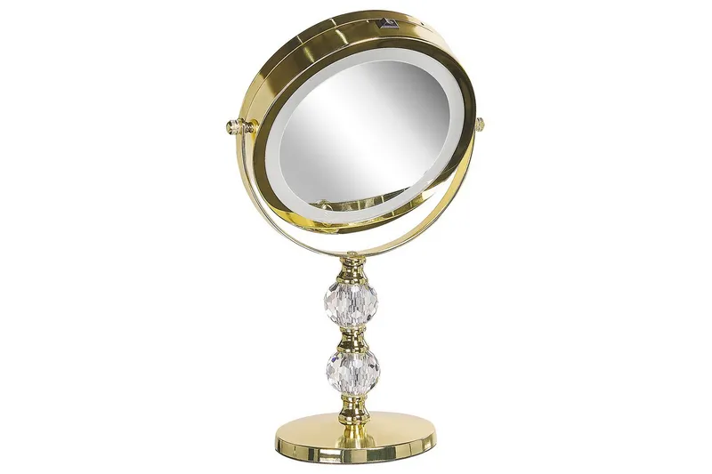 Sminkspegel Claira Guld - Guld - Inredning & dekor - Speglar - Sminkspegel