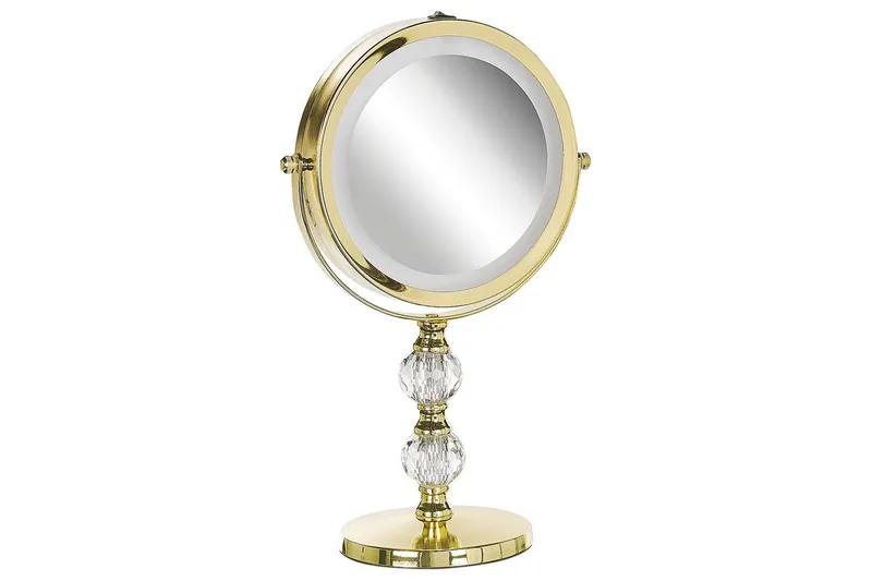 Sminkspegel Claira Guld - Guld - Inredning & dekor - Speglar - Sminkspegel
