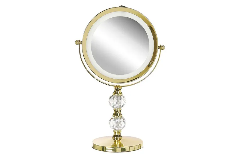 Sminkspegel Claira Guld - Guld - Inredning & dekor - Speglar - Sminkspegel