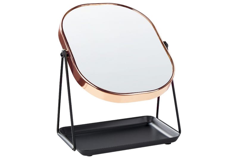 Sminkspegel Correze Rose guld/svart - Rose guld/svart - Inredning & dekor - Speglar - Sminkspegel