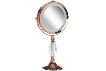 Sminkspegel Maury Rose guld - Rose guld - Inredning & dekor - Speglar - Sminkspegel