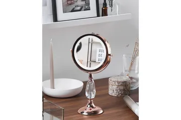 Sminkspegel Maury Rose guld - Rose guld - Inredning & dekor - Speglar - Sminkspegel