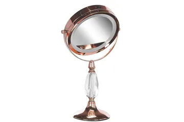 Sminkspegel Maury Rose guld - Rose guld - Inredning & dekor - Speglar - Sminkspegel