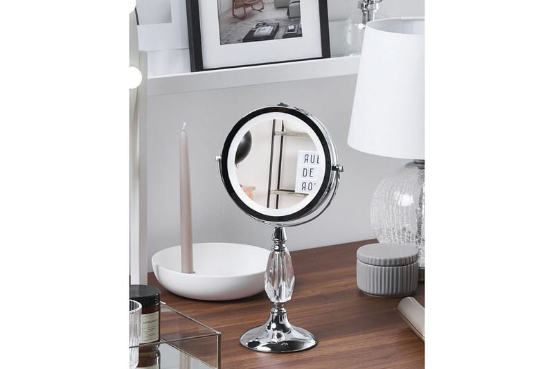 Sminkspegel Maury Silver - Silver - Inredning & dekor - Speglar - Sminkspegel