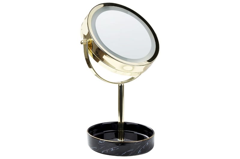 Sminkspegel Savoie Guld/Svart - Guld/Svart - Inredning & dekor - Speglar - Sminkspegel
