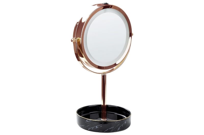 Sminkspegel Savoie Rose guld/svart - Rose guld/svart - Inredning & dekor - Speglar - Sminkspegel