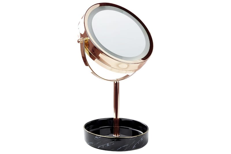 Sminkspegel Savoie Rose guld/svart - Rose guld/svart - Inredning & dekor - Speglar - Sminkspegel