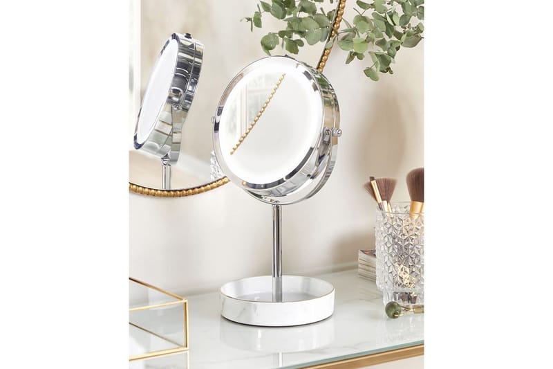 Sminkspegel Savoie Silver/Vit - Silver/Vit - Inredning & dekor - Speglar - Sminkspegel