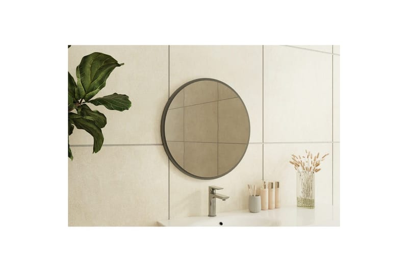 Spegel Buhem Antracit - Vit - Inredning & dekor - Speglar - Badrumsspegel