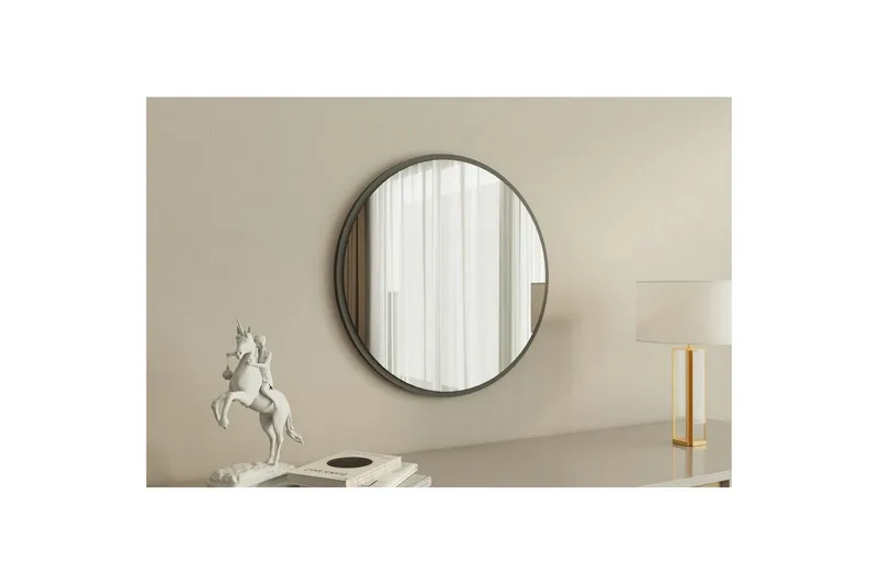 Spegel Buhem Antracit - Vit - Inredning & dekor - Speglar - Badrumsspegel