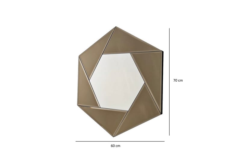 Spegel Calrith Brons - Brons - Inredning & dekor - Speglar - Väggspegel