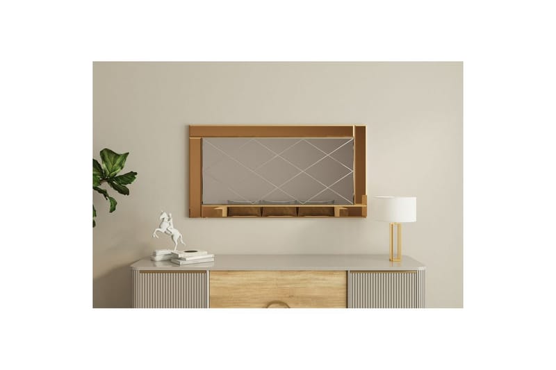 Spegel Elorwich Brons / Vit - Brons / Vit - Inredning & dekor - Speglar - Väggspegel