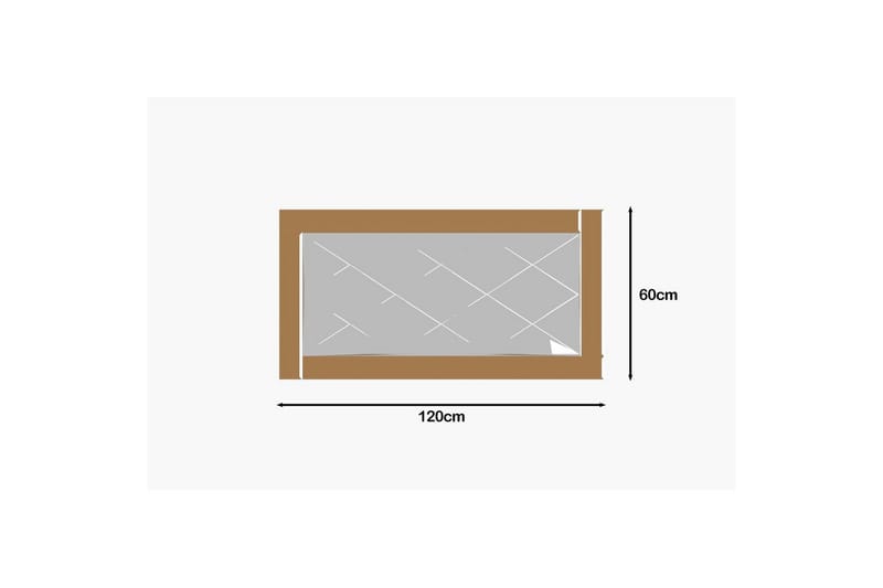 Spegel Elorwich Brons / Vit - Brons / Vit - Inredning & dekor - Speglar - Väggspegel
