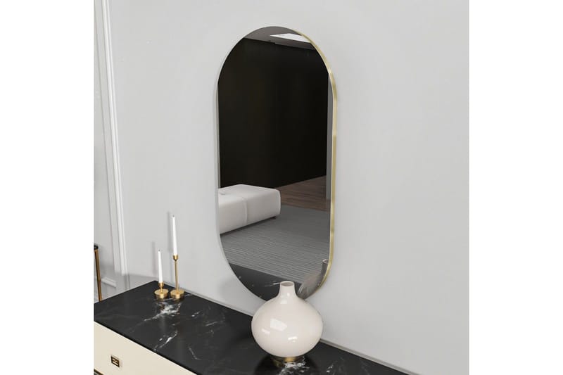 Spegel Erona Mörkgrå / Rany - Mörkgrå / Rany - Inredning & dekor - Speglar - Väggspegel