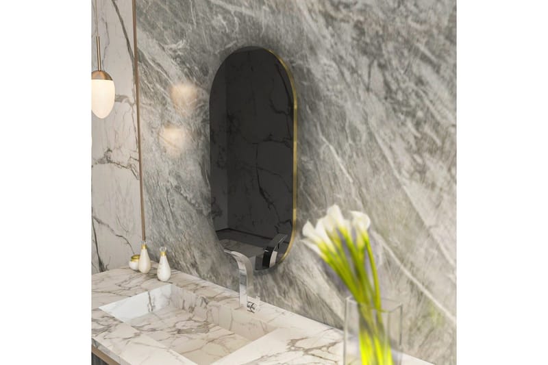 Spegel Erona Mörkgrå / Rany - Mörkgrå / Rany - Inredning & dekor - Speglar - Väggspegel