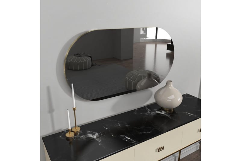 Spegel Erona Mörkgrå / Rany - Mörkgrå / Rany - Inredning & dekor - Speglar - Väggspegel