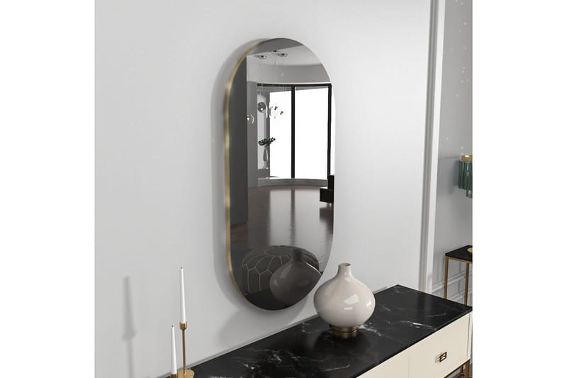 Spegel Erona Mörkgrå / Rany - Mörkgrå / Rany - Inredning & dekor - Speglar - Väggspegel