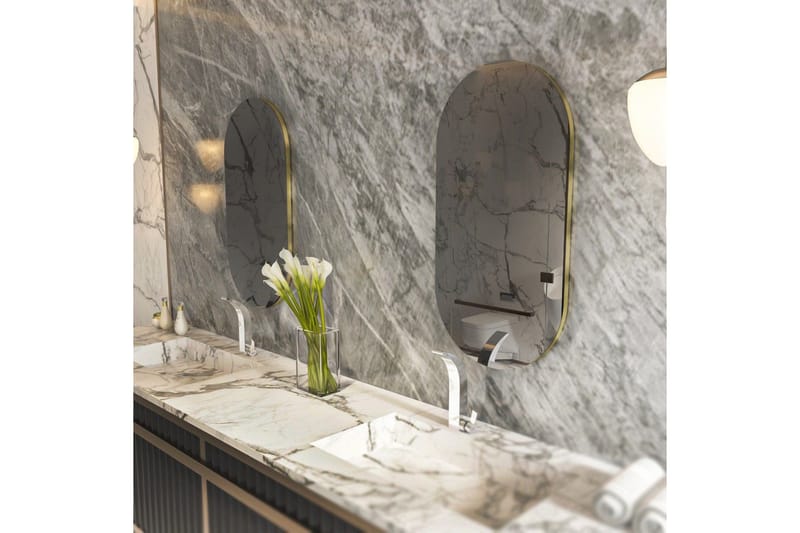 Spegel Erona Mörkgrå / Rany - Mörkgrå / Rany - Inredning & dekor - Speglar - Väggspegel