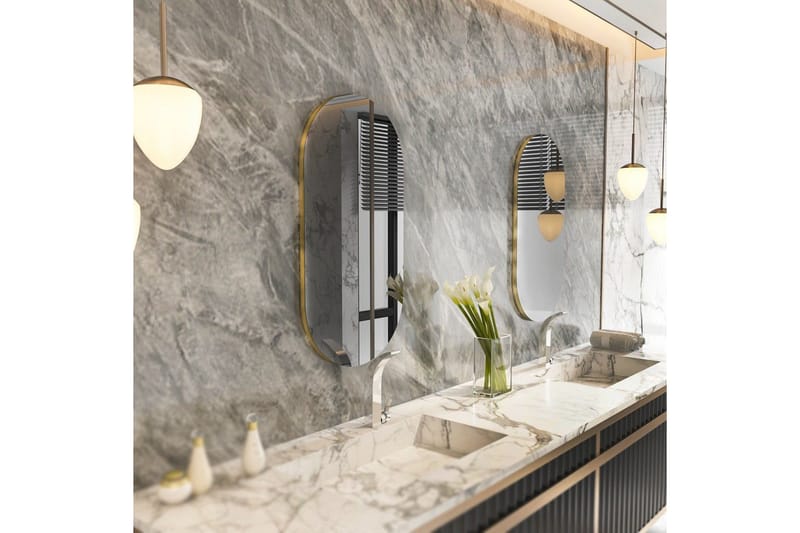 Spegel Erona Mörkgrå / Rany - Mörkgrå / Rany - Inredning & dekor - Speglar - Väggspegel