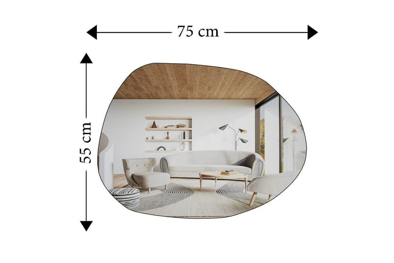 Spegel Haviland Transparent - Vit - Inredning & dekor - Speglar - Badrumsspegel