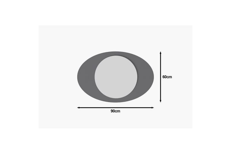 Spegel Masatoshi Antracit - Antracit - Inredning & dekor - Speglar - Väggspegel