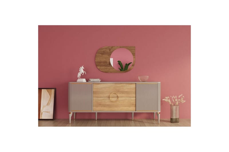 Spegel Ravidas Valnöt - Valnöt - Inredning & dekor - Speglar - Badrumsspegel