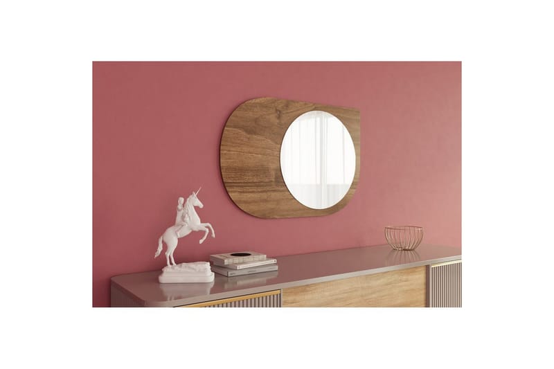 Spegel Ravidas Valnöt - Valnöt - Inredning & dekor - Speglar - Badrumsspegel