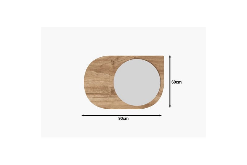 Spegel Ravidas Valnöt - Valnöt - Inredning & dekor - Speglar - Badrumsspegel