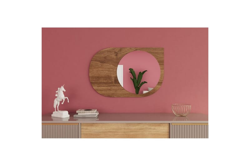 Spegel Ravidas Valnöt - Valnöt - Inredning & dekor - Speglar - Badrumsspegel