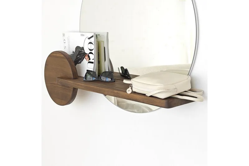 Spegel Ronil Valnöt - Brun - Inredning & dekor - Speglar - Väggspegel