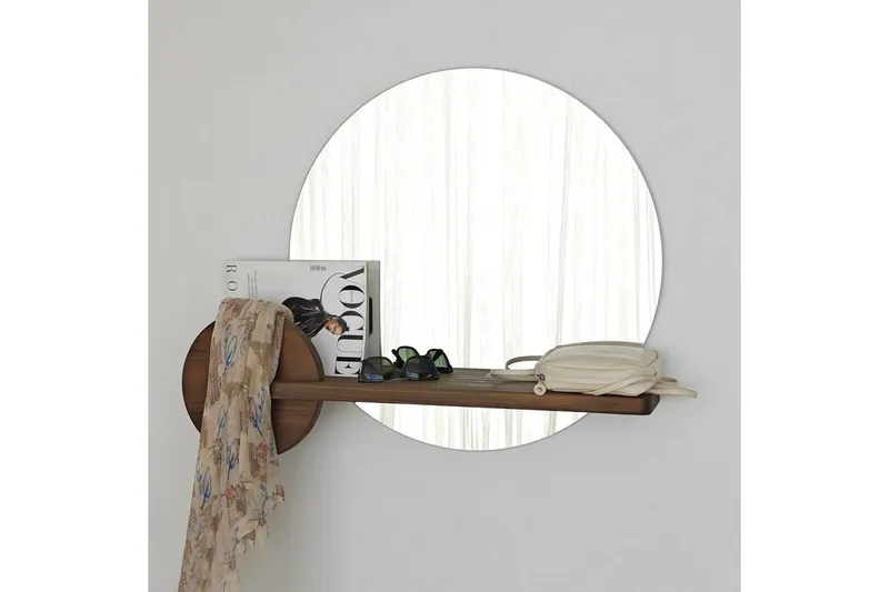 Spegel Ronil Valnöt - Brun - Inredning & dekor - Speglar - Väggspegel