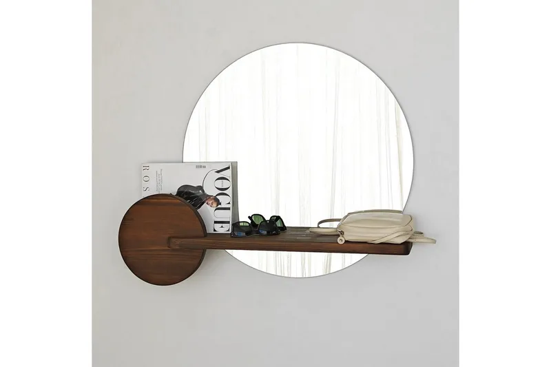 Spegel Ronil Valnöt - Brun - Inredning & dekor - Speglar - Väggspegel