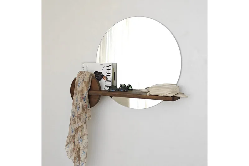 Spegel Ronil Valnöt - Brun - Inredning & dekor - Speglar - Väggspegel