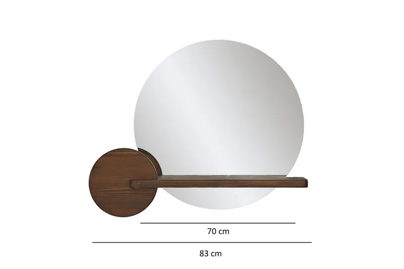 Spegel Ronil Valnöt - Brun - Inredning & dekor - Speglar - Väggspegel