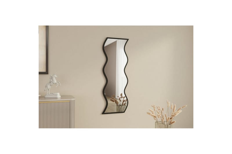 Spegel Safidon Vit / Svart - Vit / Svart - Inredning & dekor - Speglar - Väggspegel