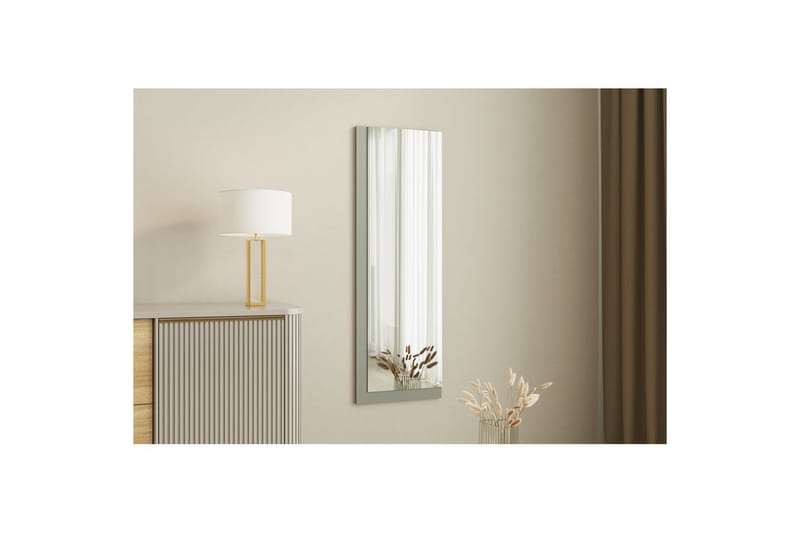 Spegel Sudariya Vit / Antracit - Vit / Antracit - Inredning & dekor - Speglar - Golvspegel