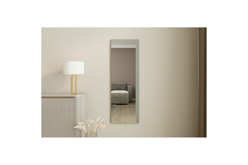 Spegel Sudariya Vit / Antracit - Vit / Antracit - Inredning & dekor - Speglar - Golvspegel